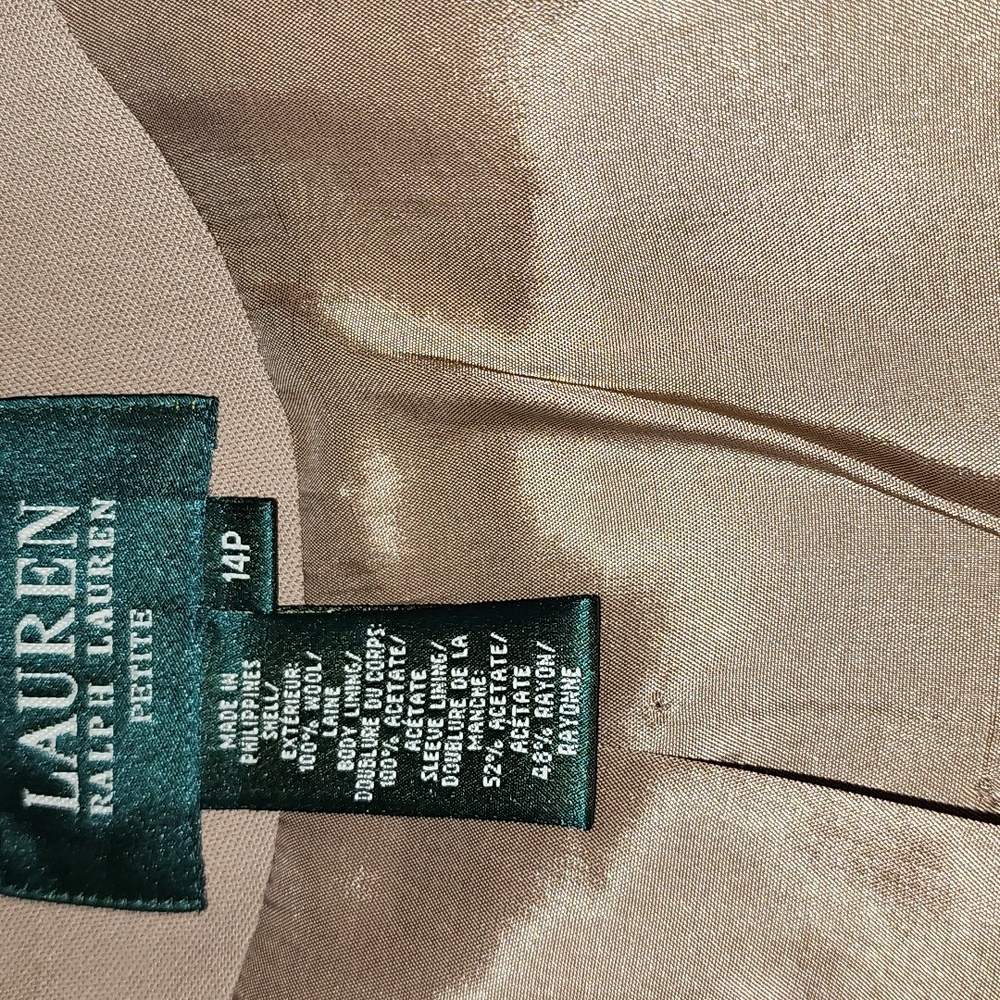 Ralph Lauren Tan Blazer Jacket - Picture 9 of 9